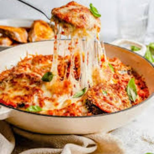 Eggplant Parmigiana.