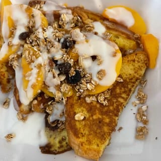 Peaches & Cream French Toast