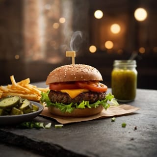 Two Vs In A Pod Burger