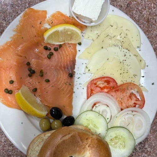 Nova Lox with Fixings Platter.