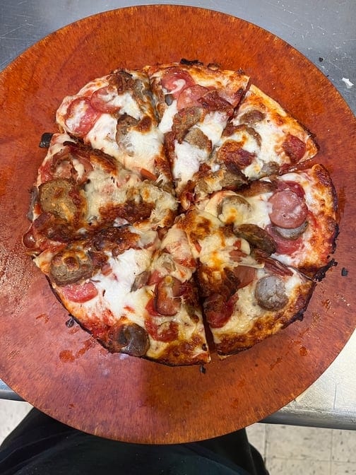 2 Toppings Pizza.