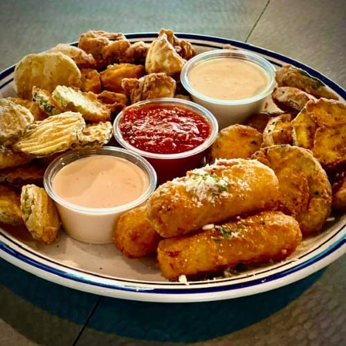 Shorty Shorts Sampler Plater.