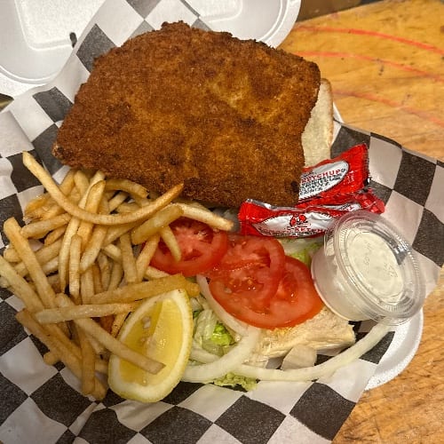 Fried Fish Sandwich - Lunch Special.