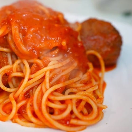 Spaghetti with Meatballs.