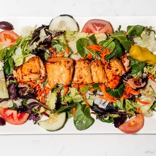 Salmon Kabob Salad