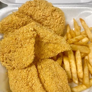 3 Pieces Fish & 5 Pieces Jumbo Shrimp