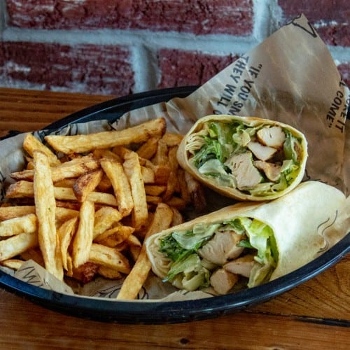 Chicken Ceasar Wrap.
