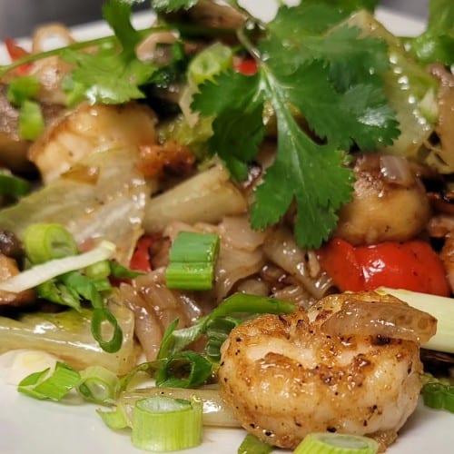 Shrimp Drunken Noodles.