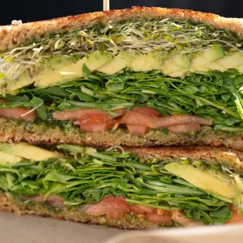 Avocado Pesto Sandwich.