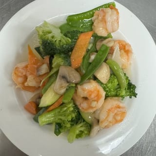 Jumbo Shrimp With Vegetables