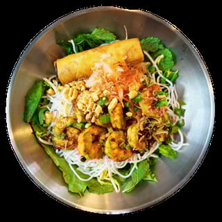 Honey Lemongrass Shrimp Vermicelli Bowl