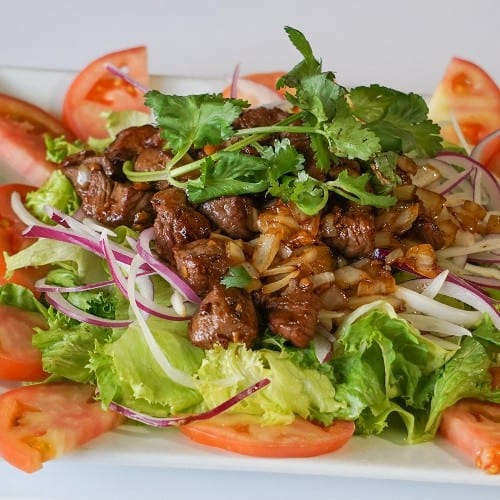 Shaking Tenderloin Beef.