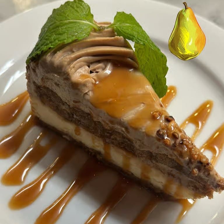 Sweet potato maple cheesecake.