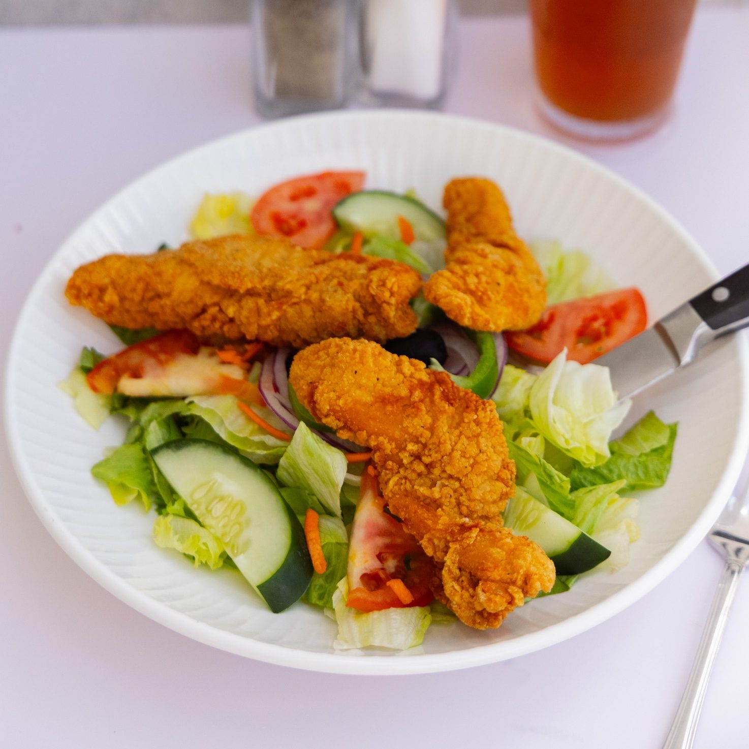 Chicken Tender Salad.