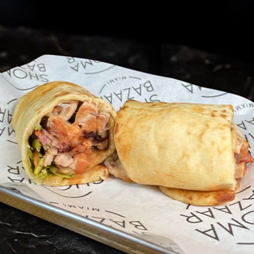 Philly Grilled Chicken Wrap.
