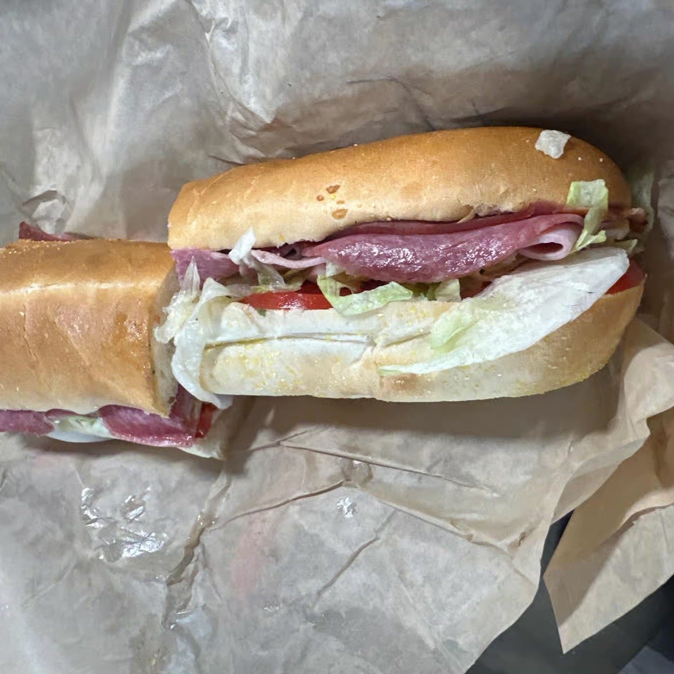 Italian Cold Cuts Sandwich.