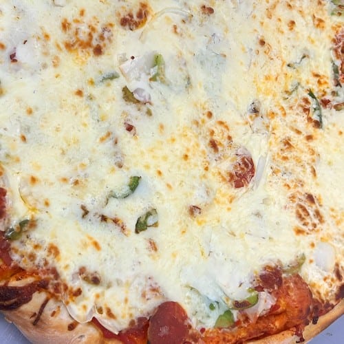 14'' Pizza with Two Toppings & Breadsticks Wednesaday Special.