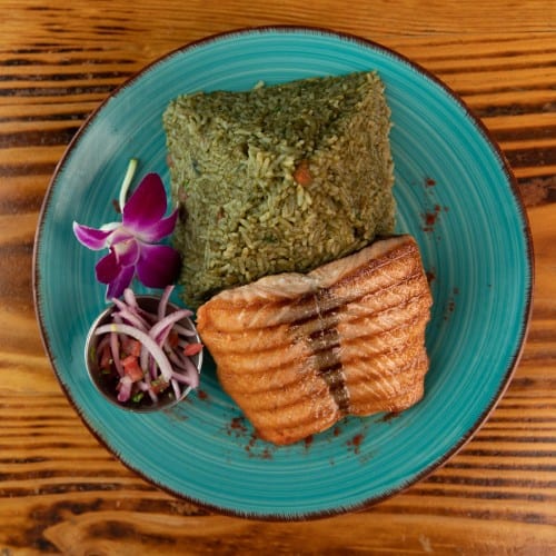 Arroz Norteño Con Salmon.