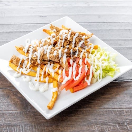 Chicken Shawarma Fry Bowl.