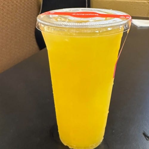 Homemade Mango Lemonade.