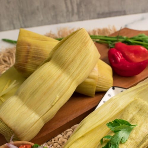 Tamal de pollo.