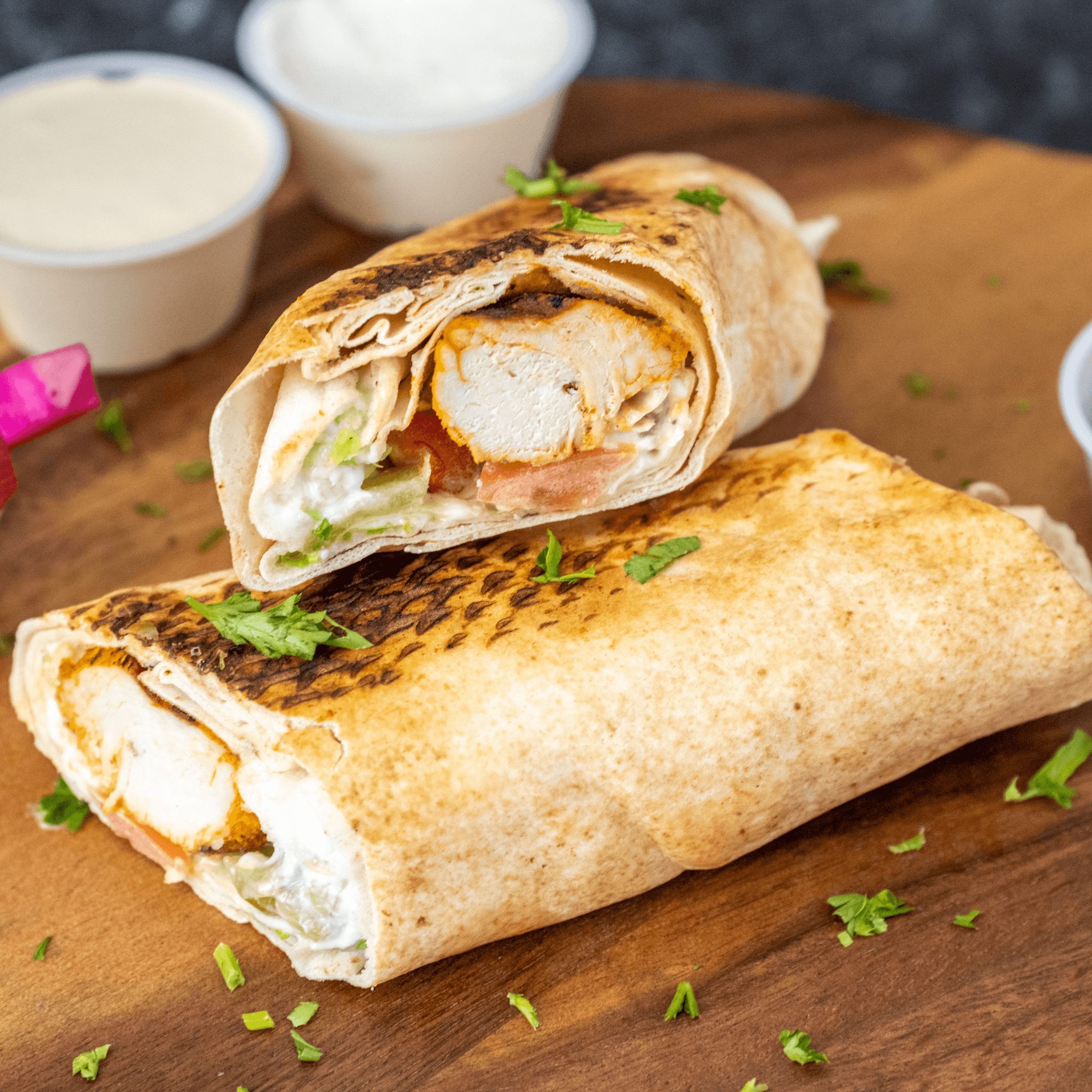 Chicken Tawook Wrap.
