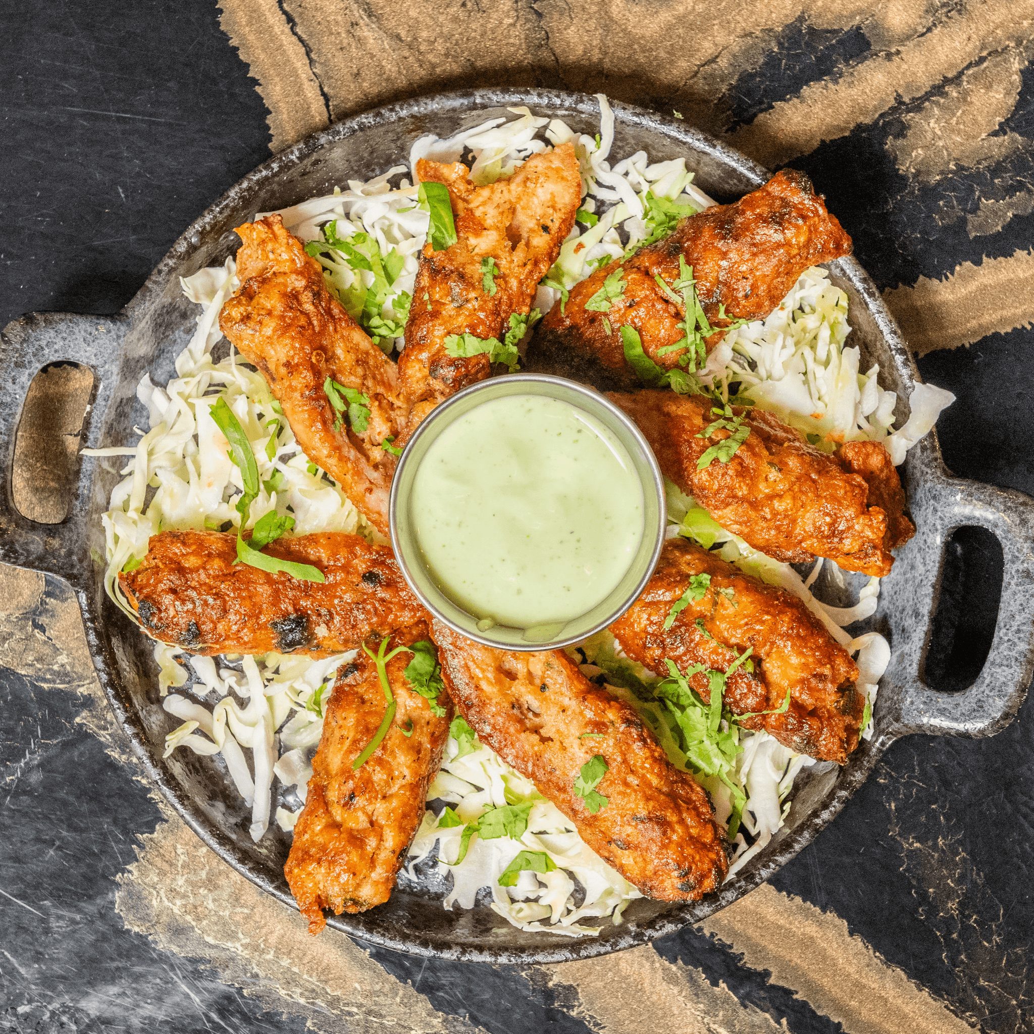 CHICKEN SEEKH KEBAB.