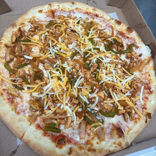 Chicken Fajita Pizza.