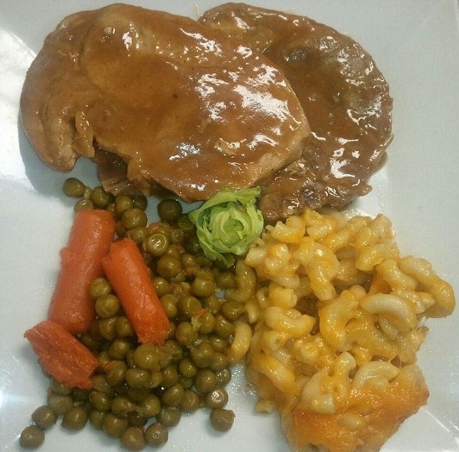 Pork Chop Dinner w/3 sides.