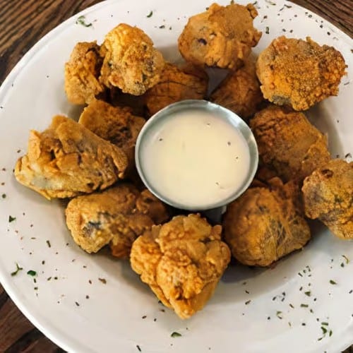 Fried Steak Bites.