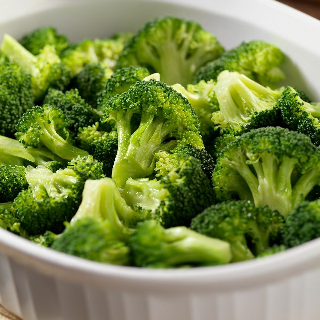 Steamed Broccoli.