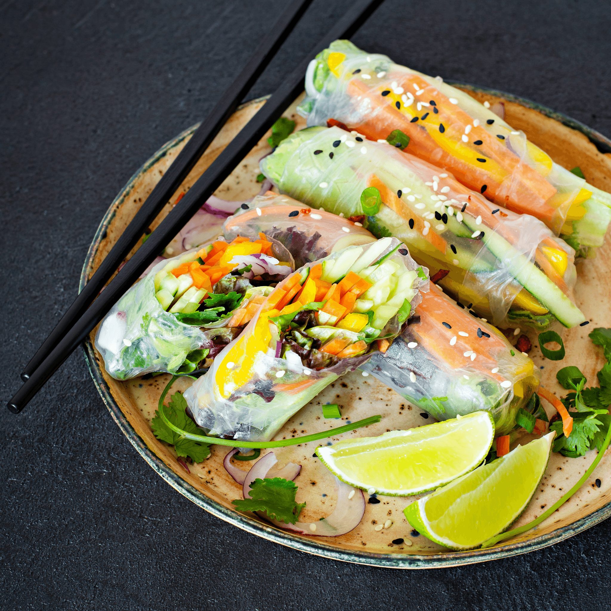 204. Nem Nướng Cuốn (2 Pcs) Grilled Ground Pork Summer Rolls.