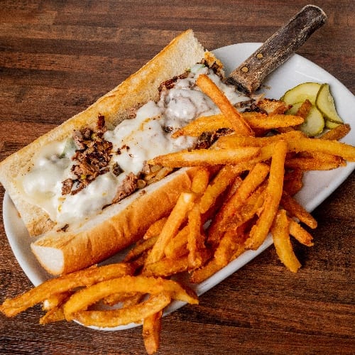 Philly Cheese Steak Sandwich.