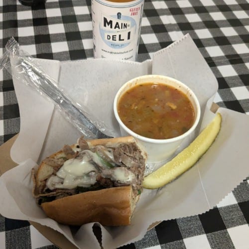 Half Sandwich and Cup of Soup.