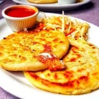 Revuelta (Pork, Cheese, Beans) Pupusa.