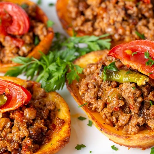 Ground Beef Tostada.