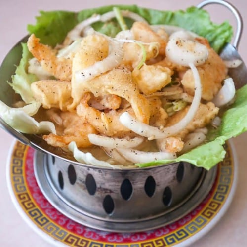 Pepper Salted Shrimp.