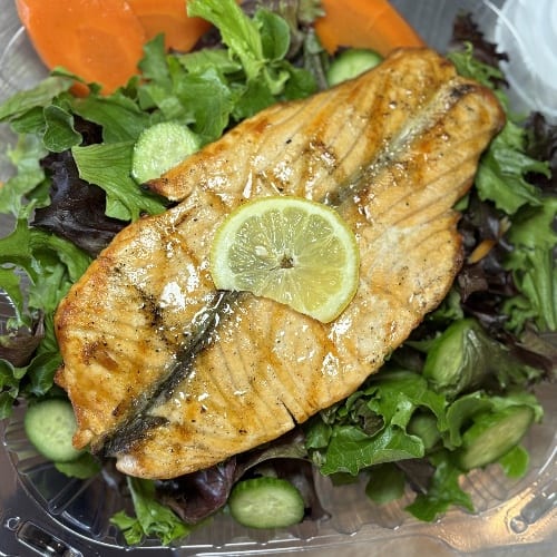 Grilled Salmon Salad.
