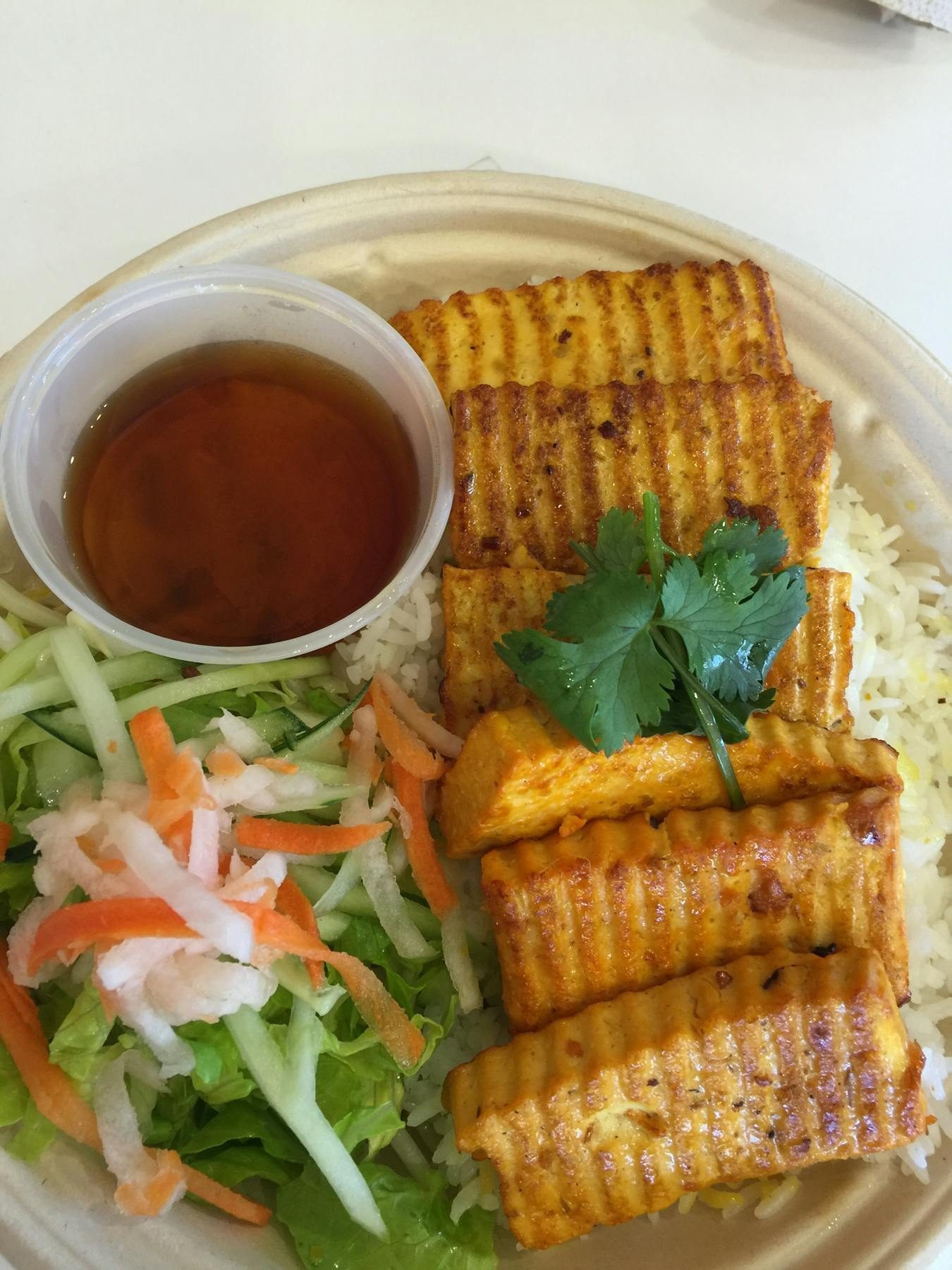 Grilled Organic Tofu.