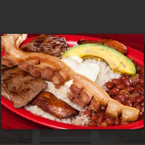 Bandeja Paisa (Medellin Style).