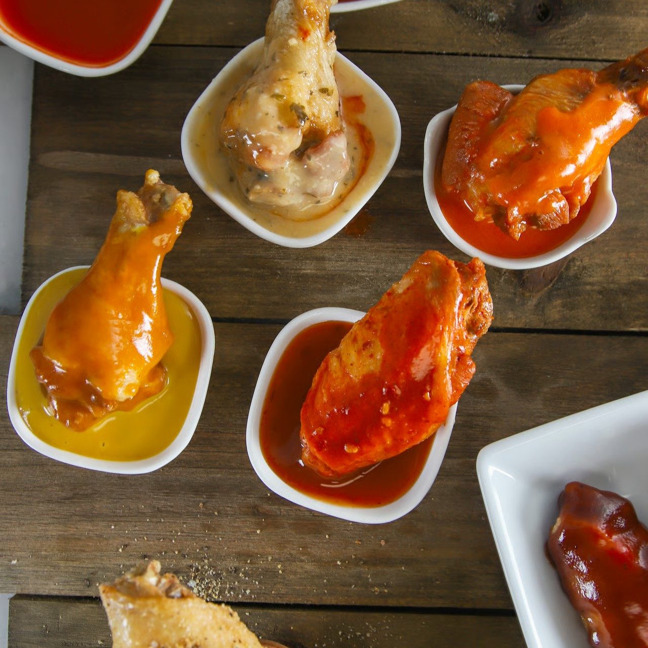 20 Piece flavored wings.