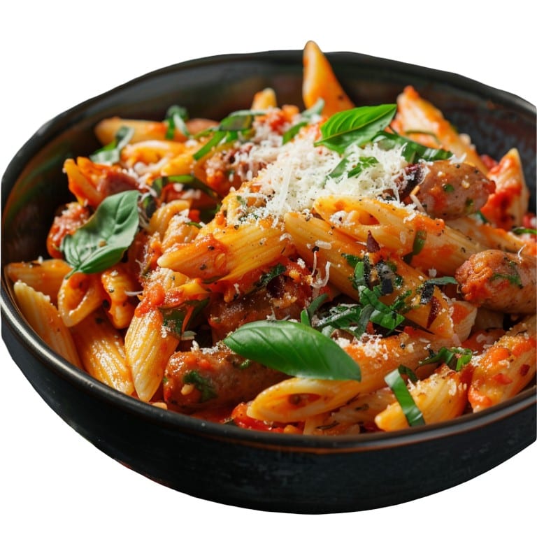 Pasta & Italian Sausage.