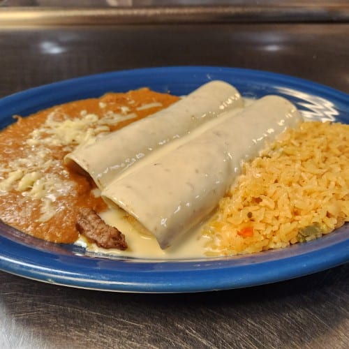 Lunch White Burritos.