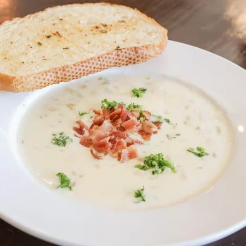 Clam Chowder Soup.