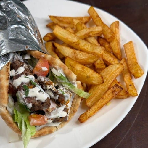 NY Style Pita Sandwich.