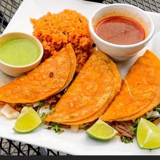 Vegan Quesabirria Tacos meal