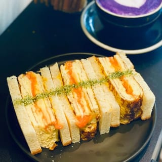 Mentaikoyaki (Japanese Egg Sandwich)