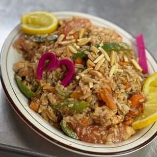 Garlic & Almond Rice Ghallaba