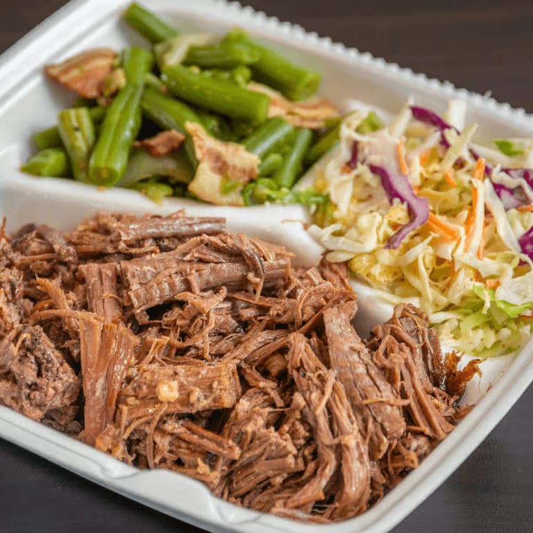 Beef Brisket Plate: Tender and Smoky!