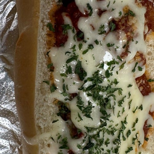 Chicken Parmigiana Sub.